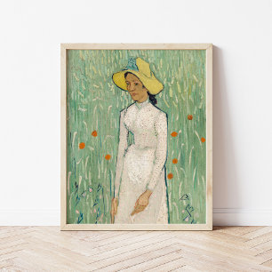 Mädchen in Weiß   Vincent van Gogh Poster