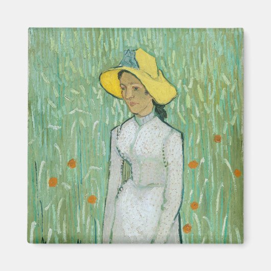 Mädchen in Weiß von Vincent van Gogh Magnet (Vorne)