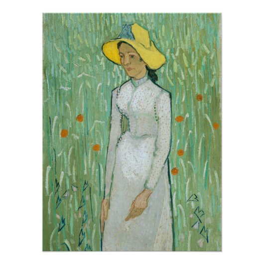 Mädchen in Weiß von Vincent van Gogh Poster (Vorderseite)