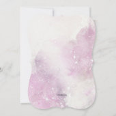 Mädchen in weißem Kleid Quinceañera Einladung (Rückseite)