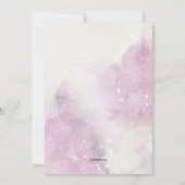 Mädchen in weißem Kleid vor der Prom-Party Einladu Einladung (Rückseite)