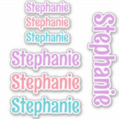 Mädchen Individuelle Name Vinyl Decals Personalisi Aufkleber (Vorderseite)