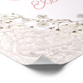 Mädchen Initialen Kinderzimmer Poster (Ecke)