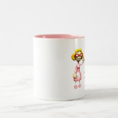 Mädchen-innerer Aussenseiter Zweifarbige Tasse (Mittel)