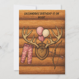 Mädchen-Jagd-Digital-Download-Party-Einladung Einladung