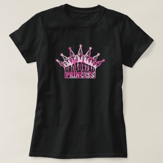 Mädchen-Jagd-T-Shirt Broadhead Prinzessin Camo T-Shirt (Design vorne)