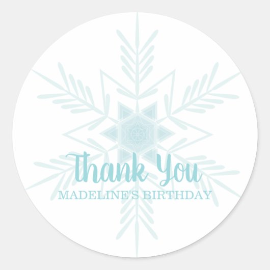 Mädchen JEDES ALTER gefrorenen WINTER WONDERLAND G Runder Aufkleber (Vorderseite)