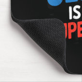 Mädchen Jesus ist Superheld christliches Kleinkind Mousepad (Ecke)