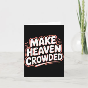 Mädchen Jesus macht Himmel überfüllt christliche K Karte