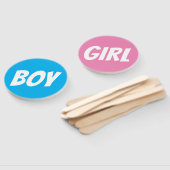 Mädchen / Junge Geschlecht offenbaren blaues Quizs Fächer (Non-assembled)