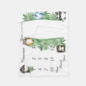 Mädchen/Junge Meilenstein Schuhe Größe 40 x 30 Fleecedecke (Vorderseite)