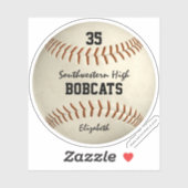 Mädchen Jungen Baseball Softball-Benutzername Aufkleber (Blatt)