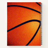 Mädchen Jungen mit Monogramm Basketball Notizblock (Rückseite)