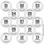 Mädchen Jungen Volleyball 3 Zoll Sportaufkleber Aufkleber (Vorderseite)