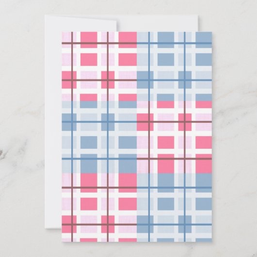 Mädchen, Jungfrau, Storch, Herz-Blume Kinderdusche Einladung (Rückseite)