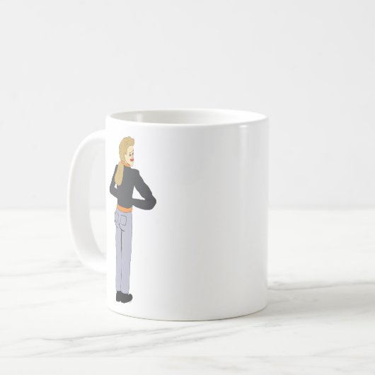 Mädchen Kaffeetasse (Vorderseite Links)