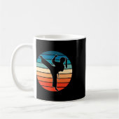 Mädchen Kampfsport-Geschenk - Karate Kickboxen Ret Kaffeetasse (Links)
