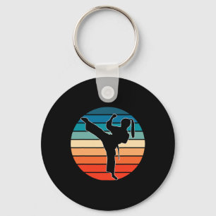 Mädchen Kampfsport-Geschenk - Karate Kickboxen Ret Schlüsselanhänger