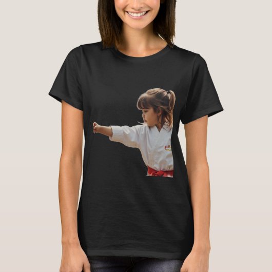 Mädchen Kampfsport T-Shirt (Vorderseite)