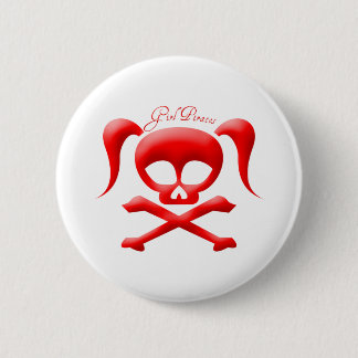 Mädchen kapert Knopf Button