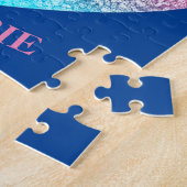 Mädchen Karate Blau Puzzle (Seite)