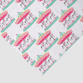 Mädchen Karussell-Muster Party-Papiertaschentuch Seidenpapier (Ausschnitt)