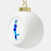 Mädchen Keramik Kugel-Ornament (Rechts)