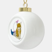 Mädchen Keramik Kugel-Ornament (Rechts)
