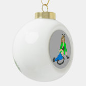 Mädchen Keramik Kugel-Ornament (Links)