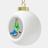 Mädchen Keramik Kugel-Ornament (Rechts)