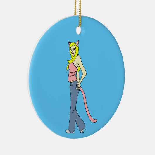 Mädchen Keramik Ornament (Rechts)