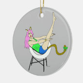 Mädchen Keramik Ornament (Links)