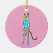 Mädchen Keramik Ornament (Vorne)