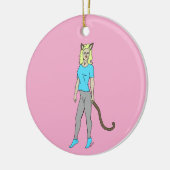 Mädchen Keramik Ornament (Links)