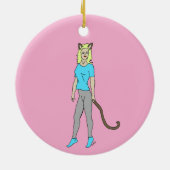 Mädchen Keramik Ornament (Hinten)