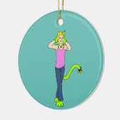 Mädchen Keramik Ornament (Links)