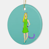 Mädchen Keramik Ornament (Links)
