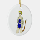 Mädchen Keramik Ornament (Rechts)