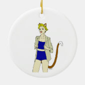 Mädchen Keramik Ornament (Hinten)