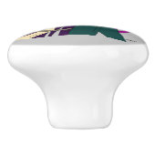 Mädchen Keramikknauf (Seitenansicht)