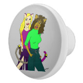 Mädchen Keramikknauf (Rechts)