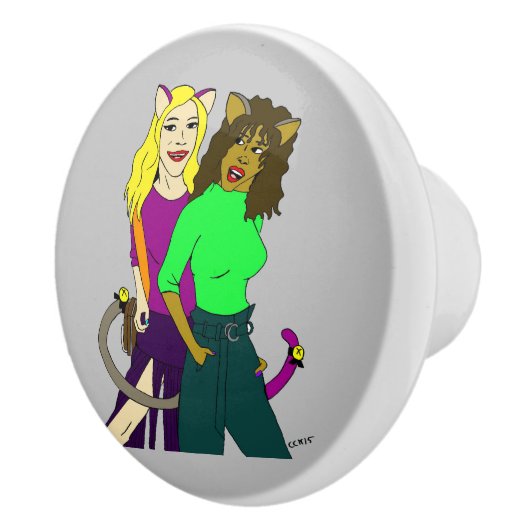 Mädchen Keramikknauf (Rechts)