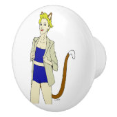 Mädchen Keramikknauf (Rechts)