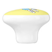 Mädchen Keramikknauf (Seitenansicht)