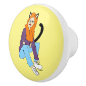 Mädchen Keramikknauf (Rechts)