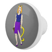 Mädchen Keramikknauf (Rechts)