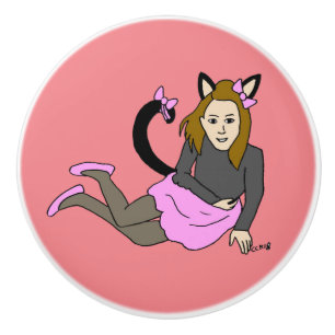 Mädchen Keramikknauf