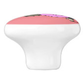 Mädchen Keramikknauf (Seitenansicht)