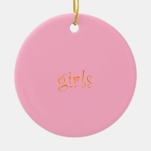 Mädchen Keramikornament
