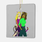 Mädchen Keramikornament (Links)